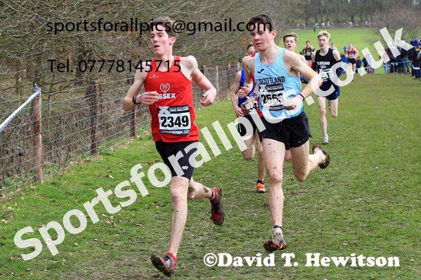 Mens Under-17s 2023 UK CAU Inter Counties Cross Country Champs, Prestwold Hall, Loughborough. Photo: David T. Hewitson/Sports for All Pics